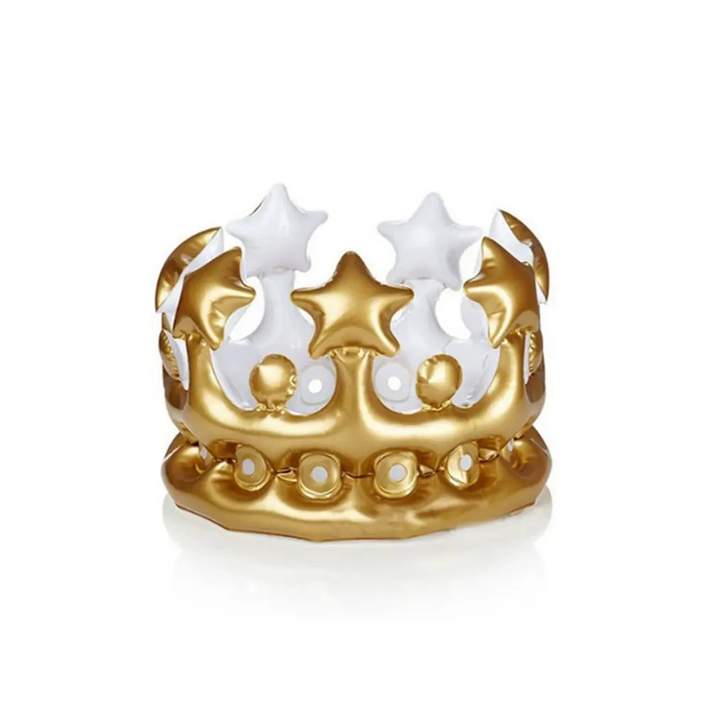 Children's Gold Pvc Inflatable Crown Party Crown Birthday Party Hat Baby Shower Toy Photography Props
Children's Gold Pvc Inflatable Crown Party Crown Birthday Party Hat Baby Shower Toy Photography Props