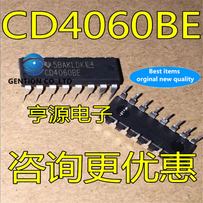 50 шт. CD4060BE CD4060 двоичный счетчик делителя в наличии 100% новый и оригинальный |
