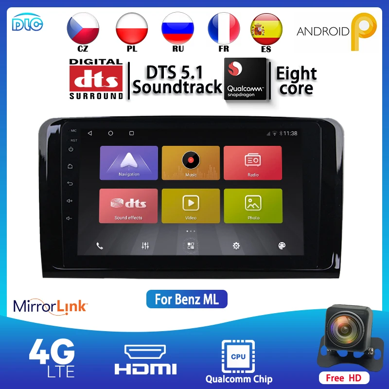 For Mercedes Benz ML GL ML350 GL320 2005-2009 Car Radio Multimedia Video Player Navigation GPS Qualcomm chip Octa-core DSP 4+64G
For Mercedes Benz ML GL ML350 GL320 2005-2009 Car Radio Multimedia Video Player Navigation GPS Qualcomm chip Octa-core DSP 4+64G