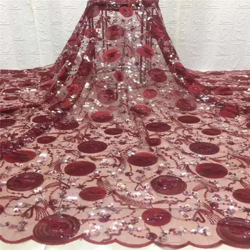 Red Latest African Velvet Lace Fabrics High Quality 2020 Nigerian Lace Fabric with Sequins Sequence Lace for Women Dress(JZZ07
Red Latest African Velvet Lace Fabrics High Quality 2020 Nigerian Lace Fabric with Sequins Sequence Lace for Women Dress(JZZ07