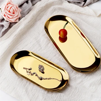 Stainless Steel Serving Trays Bathroom Sink Vanity Tray Soap Dish Decorative Trays Cosmetics Jewelry Organizer
Stainless Steel Serving Trays Bathroom Sink Vanity Tray Soap Dish Decorative Trays Cosmetics Jewelry Organizer