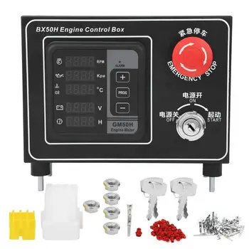 BX50H Diesel Engine Monitor5 Screen LED Digital Display Control Box with 2Pcs Keys
BX50H Diesel Engine Monitor5 Screen LED Digital Display Control Box with 2Pcs Keys
