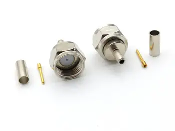 100pcs /500pcs brass F Male Plug Straight Crimp RG174 LMR100 RG316 RF Connector Selling
100pcs /500pcs brass F Male Plug Straight Crimp RG174 LMR100 RG316 RF Connector Selling