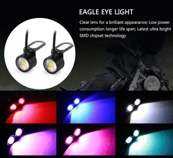 by DHL or Fedex 1000pcs ar LED Eagle Eye Lights Lamp Reverse Backup DRL Fog Light Daytime Running Car Lights Signal Bulb