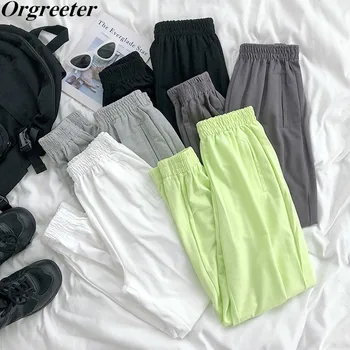 Streetwear Women Casual Sport Pants Summer Fall Solid Stretch High Waist Harem Pants 2020 New Causal Ankle Pantalones
Streetwear Women Casual Sport Pants Summer Fall Solid Stretch High Waist Harem Pants 2020 New Causal Ankle Pantalones