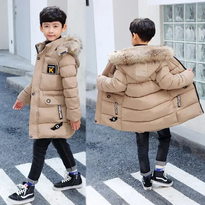 Фото 2019 новая зимняя одежда для мальчиков 4 сохраняющие тепло 5 6 осень - купить