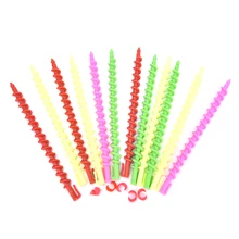 26 Uds. De plástico para estilizar rodillos de pelo rizador espiral mágico Barra de permanente barras salón de peluquería herramientas Baber tornillo giratorio(China)