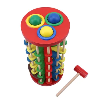 New Children Building Block Knock the Ball Rolling Off Ladder Baby Early Educational Toy Pound and Roll Wooden Tower with Hammer
New Children Building Block Knock the Ball Rolling Off Ladder Baby Early Educational Toy Pound and Roll Wooden Tower with Hammer