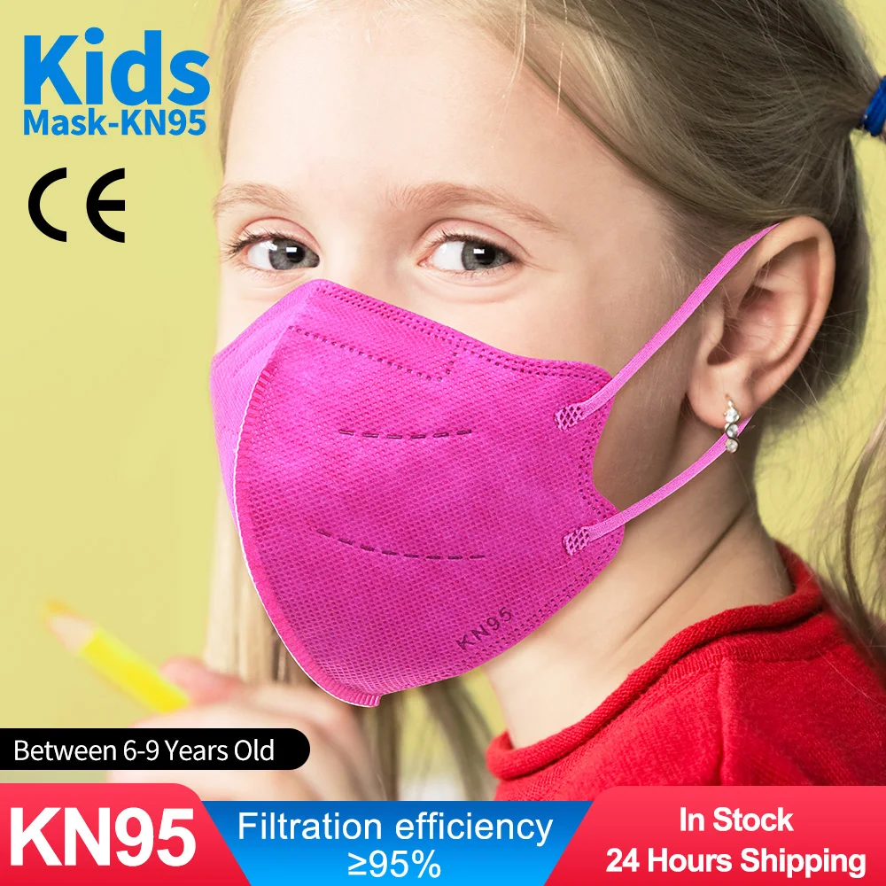 Mascarilla KN95 маски для ребенка от 6 до 9 лет ffp2mask детей kn95mask дети 5 слоев ребенок пыли FPP2