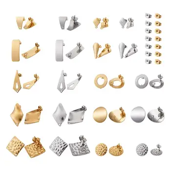 pandahall DIY Jewelry Kits 304 Stainless Steel Stud Earring Findings with Loop and Ear Nuts/Earring Backs Mixed Shape 20pairs
pandahall DIY Jewelry Kits 304 Stainless Steel Stud Earring Findings with Loop and Ear Nuts/Earring Backs Mixed Shape 20pairs