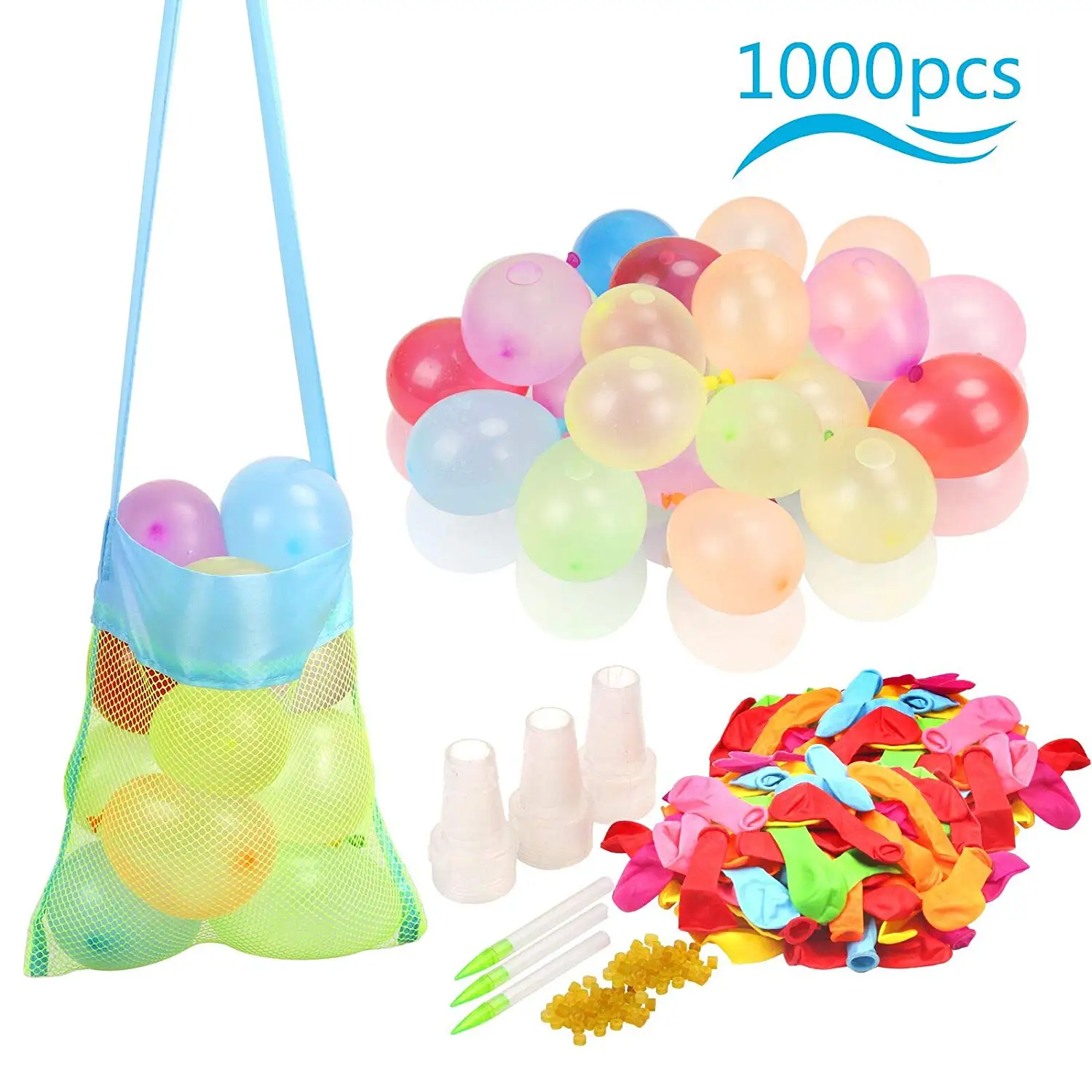 METABLE Water Balloons, 500pcs Multicolour Water Bombs Kit with Useful Filling Tools for Kids Adults Summer Outdoor Party
METABLE Water Balloons, 500pcs Multicolour Water Bombs Kit with Useful Filling Tools for Kids Adults Summer Outdoor Party