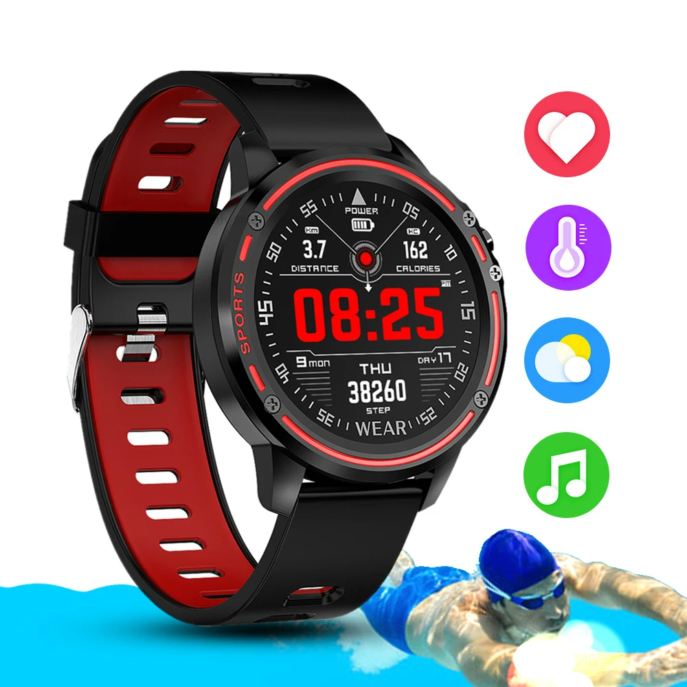L8 Smart Watch Men IP68 Waterproof Reloj Hombre Mode SmartWatch With ECG PPG Blood Pressure Heart Rate sports fitness watches
L8 Smart Watch Men IP68 Waterproof Reloj Hombre Mode SmartWatch With ECG PPG Blood Pressure Heart Rate sports fitness watches