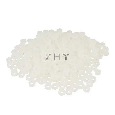 1000 Pcs White Plastic Hexagonal Hex Fastener Screw Nut 
1000 Pcs White Plastic Hexagonal Hex Fastener Screw Nut