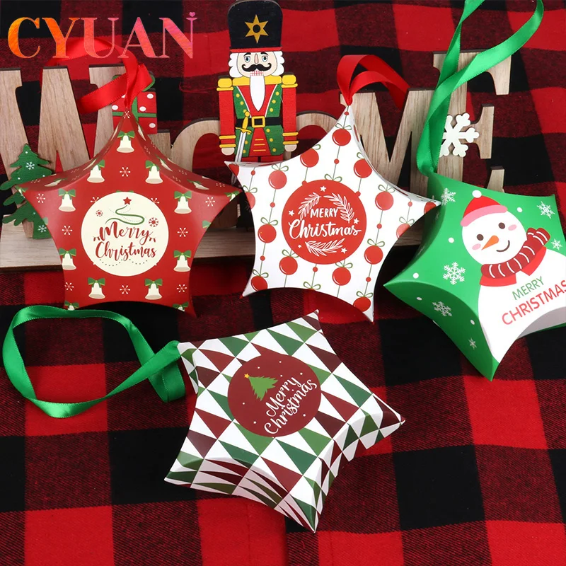 CYUAN 8pcs Star Pattern Christmas Paper Boxes Chocolate Candy Boxes Paper Favour Gift Treat Exquisite Cute Christmas Gift Box
CYUAN 8pcs Star Pattern Christmas Paper Boxes Chocolate Candy Boxes Paper Favour Gift Treat Exquisite Cute Christmas Gift Box