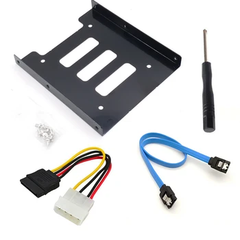 XT-XINTE Single Hard Disk Metal Holder 2.5 TO 3.5 Inch HDD Mounting Bracket Adapter with SATA & Power 4pin Combo Cable Desktop
XT-XINTE Single Hard Disk Metal Holder 2.5 TO 3.5 Inch HDD Mounting Bracket Adapter with SATA & Power 4pin Combo Cable Desktop