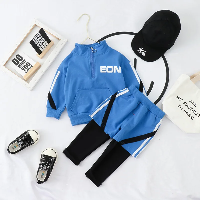 Children Baby 2020 Spring And Autumn Korean-style English Lettered Joint Sports Two-Piece Set CHILDREN'S Sweater
Children Baby 2020 Spring And Autumn Korean-style English Lettered Joint Sports Two-Piece Set CHILDREN'S Sweater