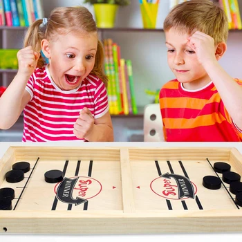 Birthday Gift Board Games Toys Desktop Hockey Adults Catapult Chess Wooden Parent-child Interactive Portable Fast Sling Puck
Birthday Gift Board Games Toys Desktop Hockey Adults Catapult Chess Wooden Parent-child Interactive Portable Fast Sling Puck