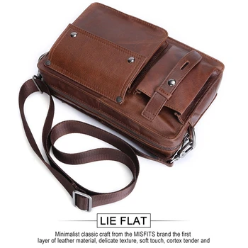 MISFITS Leather Men's Casual Messenger Bag for Ipad Man Vintage Crossbody Shoulder Bags with Card Holder
MISFITS Leather Men's Casual Messenger Bag for Ipad Man Vintage Crossbody Shoulder Bags with Card Holder