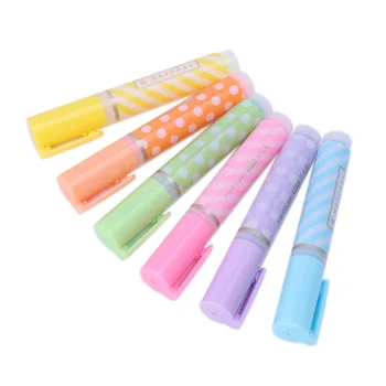 6 Cute Mini Dots Striped Highlighter Paint Marker Pen Drawing Liquid Chalk Stationery School Office Supply Kids Gift
6 Cute Mini Dots Striped Highlighter Paint Marker Pen Drawing Liquid Chalk Stationery School Office Supply Kids Gift
