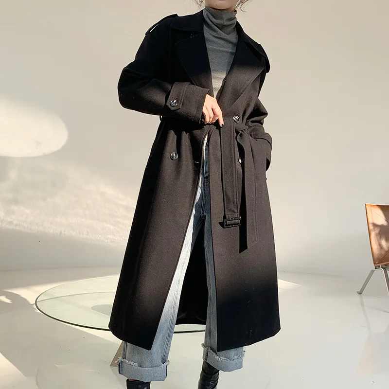 2019 Autumn And Winter New Fashion Solid Color Lapel Single-breasted Long Section Over-knee Wool Coat Women D348
2019 Autumn And Winter New Fashion Solid Color Lapel Single-breasted Long Section Over-knee Wool Coat Women D348