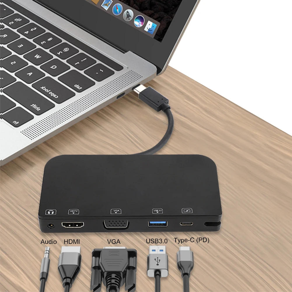 USB Type C Hub Type-C To HDMI VGA Adapter PD charger USB-C 3.0 Typec 3.5mm Jack Audio Video for MacBook Pro
USB Type C Hub Type-C To HDMI VGA Adapter PD charger USB-C 3.0 Typec 3.5mm Jack Audio Video for MacBook Pro