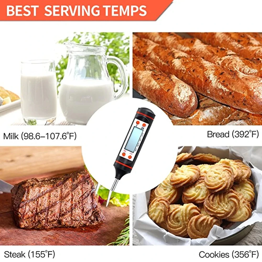 Generic Kitchen Cooking Food Meat Probe Digital BBQ Thermometer 50 To