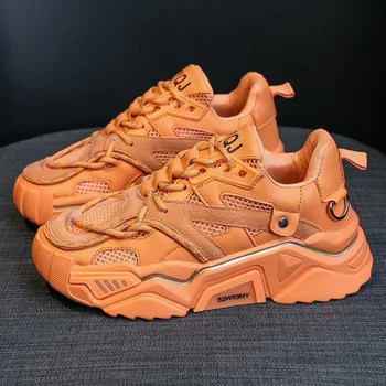 Ladies Outdoor Mesh lace up Casual Shoes Fahsion Comfortable Sneakers Candy Colors Thick bottom Pu Leathable Sneakers 
Ladies Outdoor Mesh lace up Casual Shoes Fahsion Comfortable Sneakers Candy Colors Thick bottom Pu Leathable Sneakers