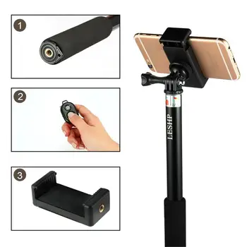 Wireless Bluetooth Selfie Stick for iPhone/Android Foldable Handheld Monopod Shutter Remote Extendable Mini Tripod
Wireless Bluetooth Selfie Stick for iPhone/Android Foldable Handheld Monopod Shutter Remote Extendable Mini Tripod