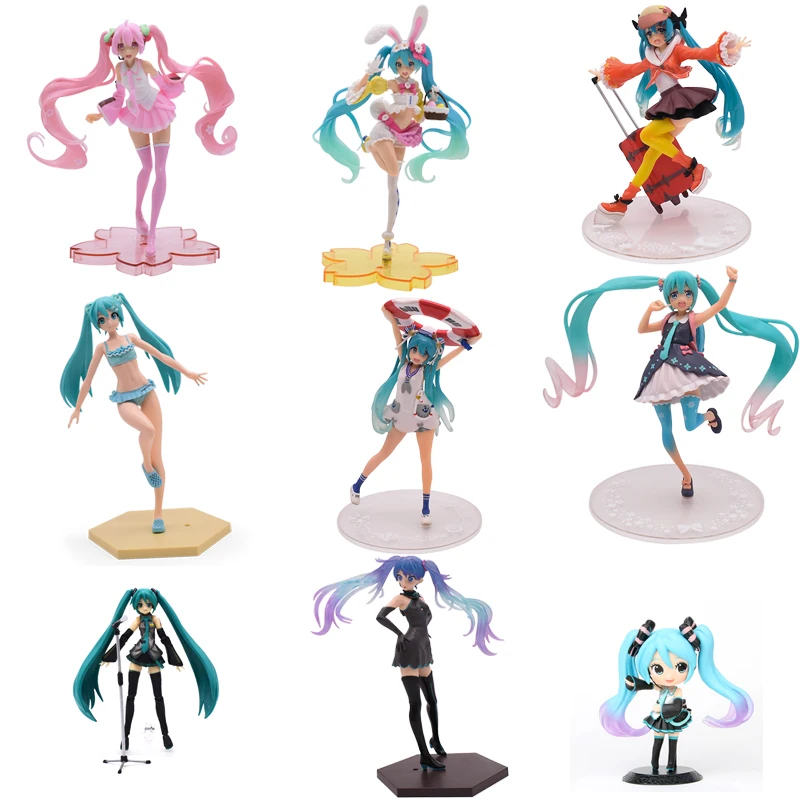 13-24CM Anime Hatsune Miku Sakura Rabbit Ear Four Seasons Spring Summer Autumn Clothes PVC Action Figures Speelgoed Toys Gift
13-24CM Anime Hatsune Miku Sakura Rabbit Ear Four Seasons Spring Summer Autumn Clothes PVC Action Figures Speelgoed Toys Gift