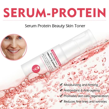 VIBRANT GLAMOUR Serum Protein Face Toner Moisturizing Whitening Face Serum Shrink Pores Relieve The Redness Sensitive Skin Care
VIBRANT GLAMOUR Serum Protein Face Toner Moisturizing Whitening Face Serum Shrink Pores Relieve The Redness Sensitive Skin Care
