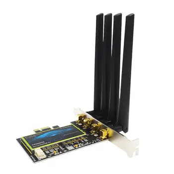 Dual Band Wifi PCIe Wireless Adapter 2.4G/5Ghz Bluetooth 4.0 Network Card Desktop PC For Wind 7 Wind 8 Wind 10 For BCM94331CD
Dual Band Wifi PCIe Wireless Adapter 2.4G/5Ghz Bluetooth 4.0 Network Card Desktop PC For Wind 7 Wind 8 Wind 10 For BCM94331CD