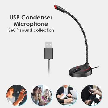 Omnidirectional Microphone Condenser Conference Mic w/ Mute Button USB Computer for Office Caring Computer Supplies
Omnidirectional Microphone Condenser Conference Mic w/ Mute Button USB Computer for Office Caring Computer Supplies