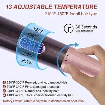 2-in-1 Straightener Rotating Curling Iron Hair Curler Wand Hair Styling Tool Temperature Control Splint MU8669
2-in-1 Straightener Rotating Curling Iron Hair Curler Wand Hair Styling Tool Temperature Control Splint MU8669
