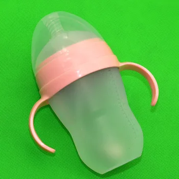 Infant Silicone Nursing Bottle Newborns Wide Mouth Feeding Bottle Shatter-resistant against Flatulence with Handle Feeding Bottl
Infant Silicone Nursing Bottle Newborns Wide Mouth Feeding Bottle Shatter-resistant against Flatulence with Handle Feeding Bottl
