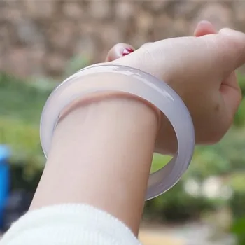 Zheru Jewelry Natural Agate Chalcedony 54-62mm Bracelet Elegant Princess Jewelry Gift for Mother to Girlfriend
Zheru Jewelry Natural Agate Chalcedony 54-62mm Bracelet Elegant Princess Jewelry Gift for Mother to Girlfriend