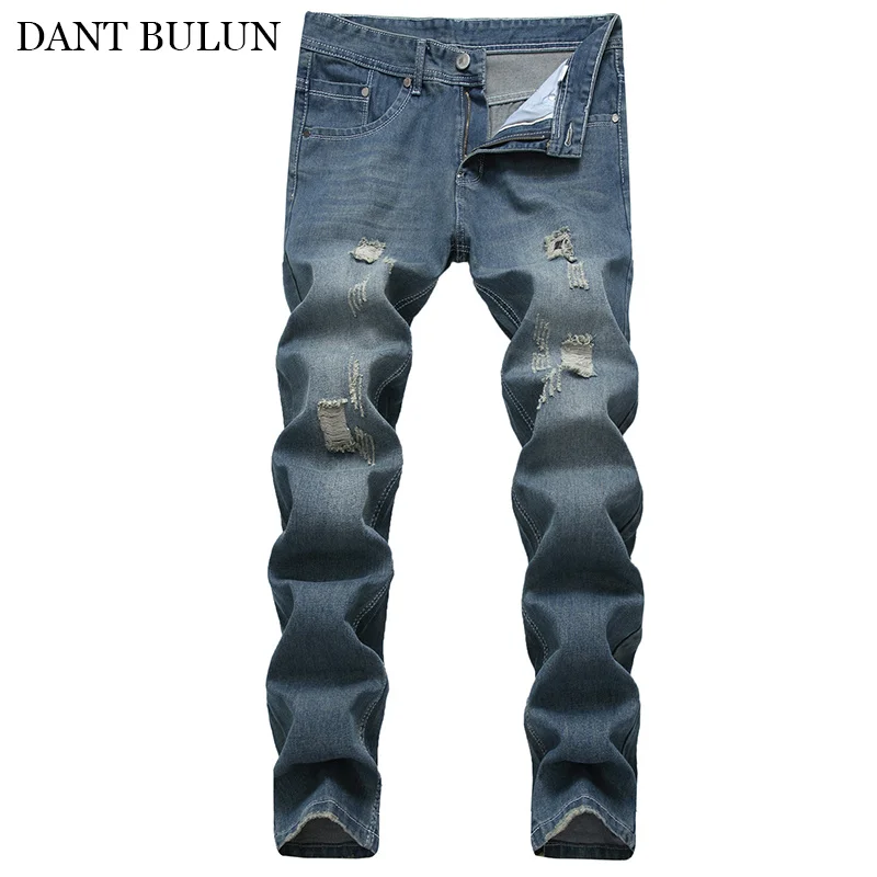 DANTBULUN Men's Slim Fit Jeans Vintage Blue Casual Slim Fit Ripped Distressed Straight Destroyed Denim Trousers Cheap Brand New
DANTBULUN Men's Slim Fit Jeans Vintage Blue Casual Slim Fit Ripped Distressed Straight Destroyed Denim Trousers Cheap Brand New