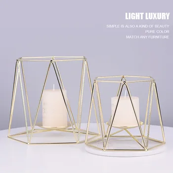 Northern European-Style Gold-Tone Candle Holder INS Iron Art Romantic Fragrance Candlestick Simple European Style Decoration Met
Northern European-Style Gold-Tone Candle Holder INS Iron Art Romantic Fragrance Candlestick Simple European Style Decoration Met