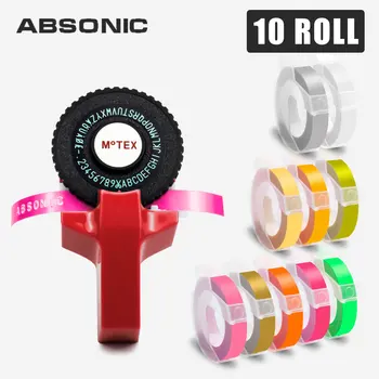 Absonic Printer Motex E101 + 10PK 3D Embossing Tapes Plastic 3D Embossing Labeling Tape for Dymo Embossing Label Maker Labels
Absonic Printer Motex E101 + 10PK 3D Embossing Tapes Plastic 3D Embossing Labeling Tape for Dymo Embossing Label Maker Labels