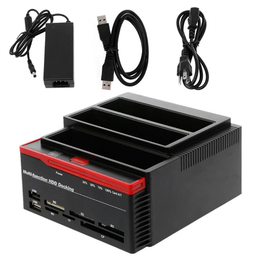 All in 1 USB 3.0 to SATA IDE External High Speed Hard Drive Card Reader Multifunctional HDD Dock Base UK/US/EU plug
All in 1 USB 3.0 to SATA IDE External High Speed Hard Drive Card Reader Multifunctional HDD Dock Base UK/US/EU plug