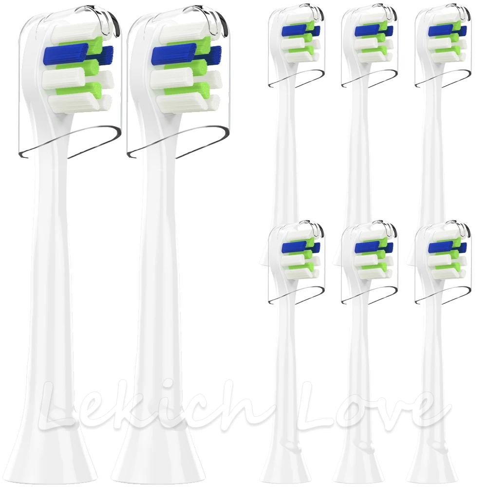 Сменные насадки для зубной щетки Philips Sonicare 8 шт. подходят моделей HX9312 HX9322 HX9331 HX9332