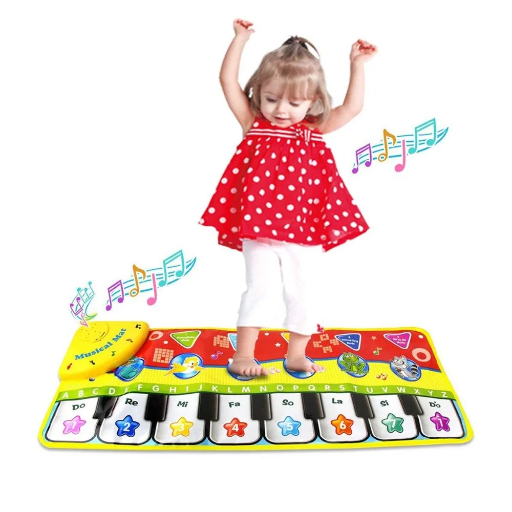 70x27CM Piano Mats Musical Carpets with 8 Keys & 6 Animals Sound Touch Baby Play Musical Carpet Mat Educational Toys for Kids
70x27CM Piano Mats Musical Carpets with 8 Keys & 6 Animals Sound Touch Baby Play Musical Carpet Mat Educational Toys for Kids
