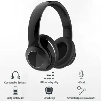 Headset With Microphone Noise Cancelling Headphones Over Ear Stereo Earphones Foldable Wireless Headset R25 
Headset With Microphone Noise Cancelling Headphones Over Ear Stereo Earphones Foldable Wireless Headset R25