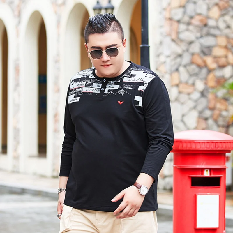 Spring and autumn new tide fat loose long-sleeved T-shirt plus fertilizer XL men's cotton 7xl fat leisure 150 kg
Spring and autumn new tide fat loose long-sleeved T-shirt plus fertilizer XL men's cotton 7xl fat leisure 150 kg