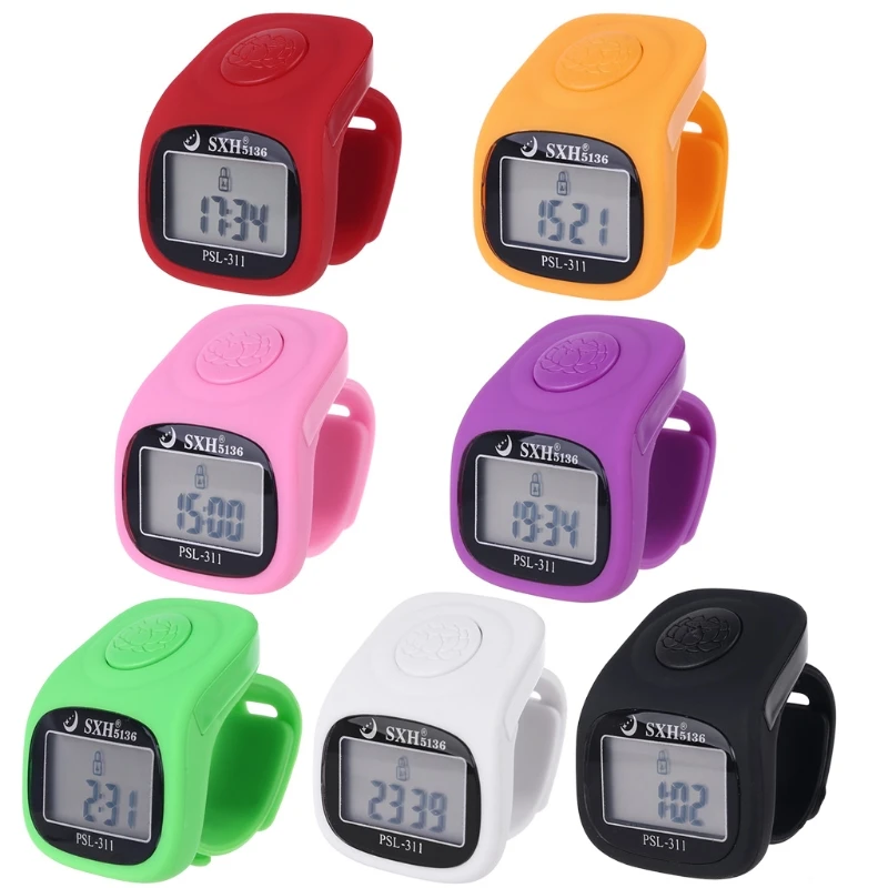 6 Digit Finger Tally Counter 8 Channels with Backlight Time Prayer Silicone Ring Counter
6 Digit Finger Tally Counter 8 Channels with Backlight Time Prayer Silicone Ring Counter