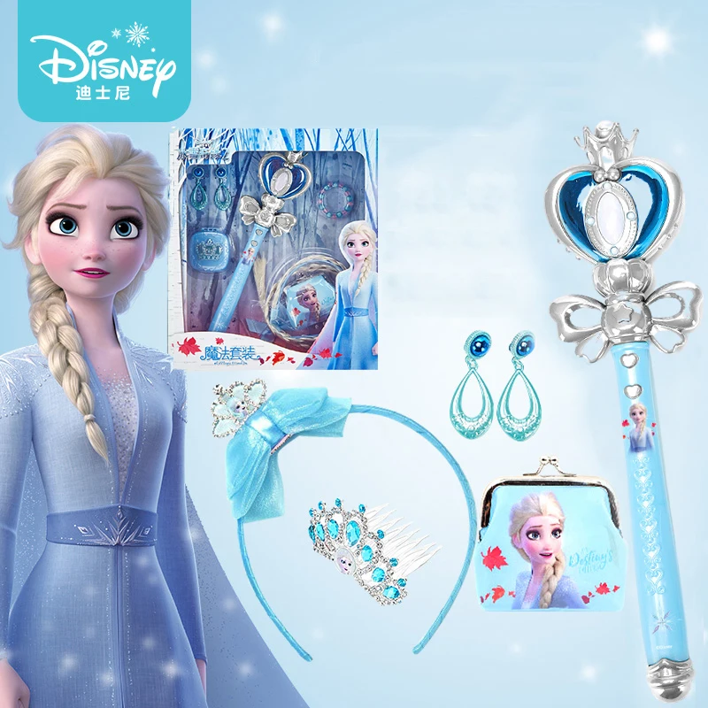 Disney Frozen 2 Music Magic Wand повязка на голову для девочек игрушки принцессы Корона Эльзы