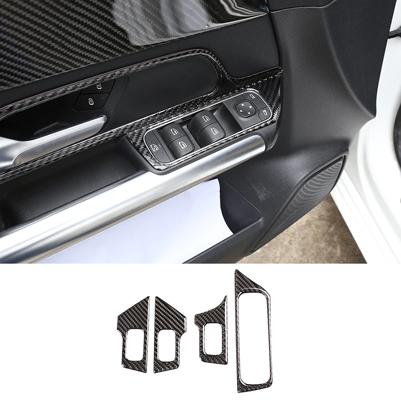 Car Carbon Fiber Interior Window Lift Button Frame Cover Trim Accessories For Mercedes Benz B GLB Class W247 X247 2019-2020Â
Car Carbon Fiber Interior Window Lift Button Frame Cover Trim Accessories For Mercedes Benz B GLB Class W247 X247 2019-2020Â