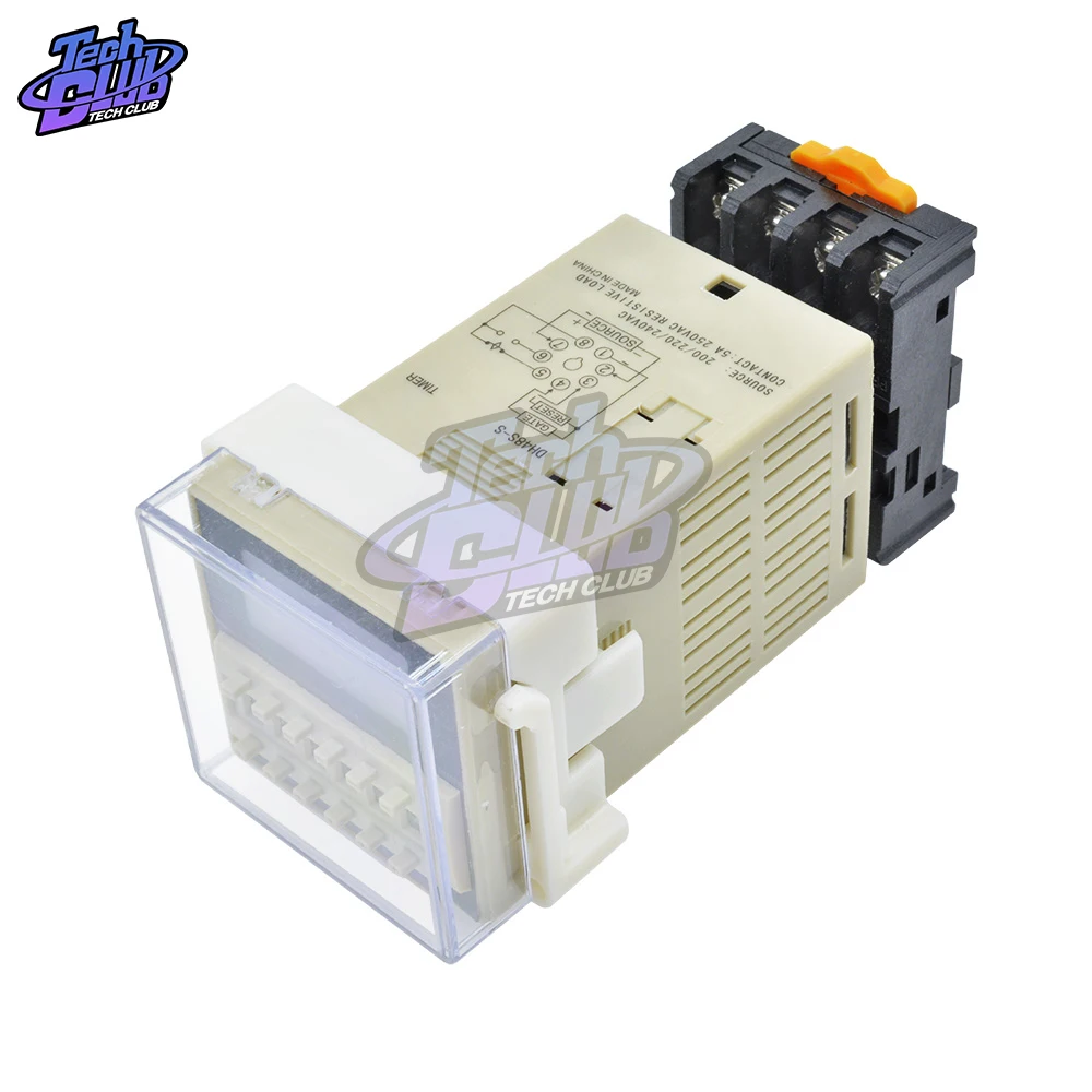 DH48S-S Digital Time Delay Relay 220V Timer Programmable Double Relay Switch SPDT Repeat Cycle timing relay with Socket Base
DH48S-S Digital Time Delay Relay 220V Timer Programmable Double Relay Switch SPDT Repeat Cycle timing relay with Socket Base