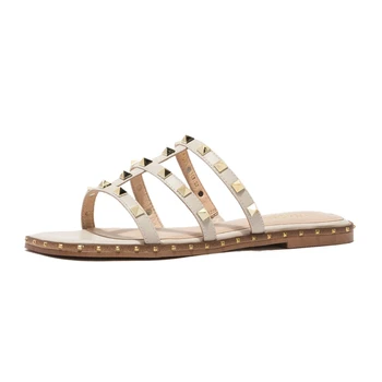 ST&SAT Women's Sandals Rivet Flat Slides for Summer
ST&SAT Women's Sandals Rivet Flat Slides for Summer