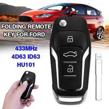 Car Auto Flip Remote Key Fob ID63 4D63 Chip HU101 For Ford S-Max B-Max C-Max Fiesta Focus 2005 2006 - 2011 Galaxy Mondeo 433MHz
Car Auto Flip Remote Key Fob ID63 4D63 Chip HU101 For Ford S-Max B-Max C-Max Fiesta Focus 2005 2006 - 2011 Galaxy Mondeo 433MHz