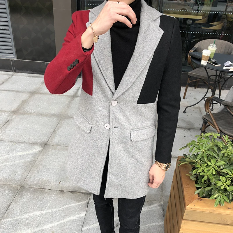 2018-Men-Coat-Winter-Casaco-Masculino-Slim-Long-Trench-Warm-Outwear-Erkek-Mont-Stitching-Color-Clothes